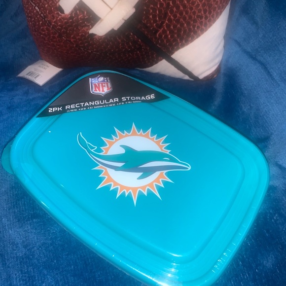 COPY - Miami Dolphin 2pk Rectangular Container set - Picture 2 of 5